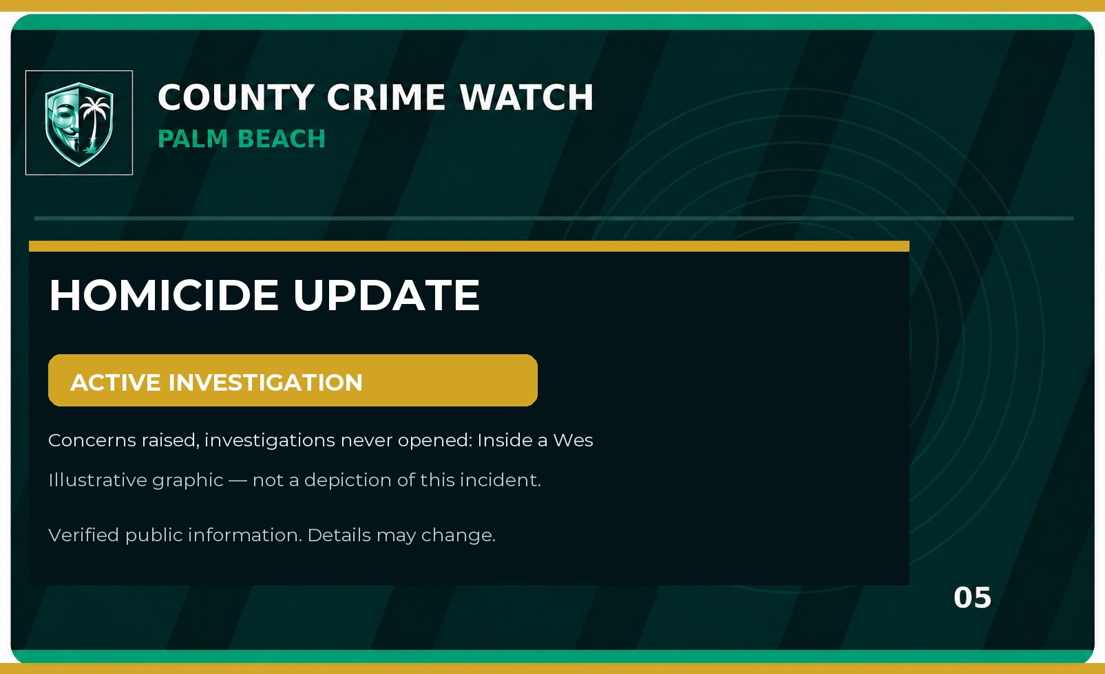 Palm Beach County Homicide Investigation Update: Concerns raised, investigations never opened: Inside a West Palm report