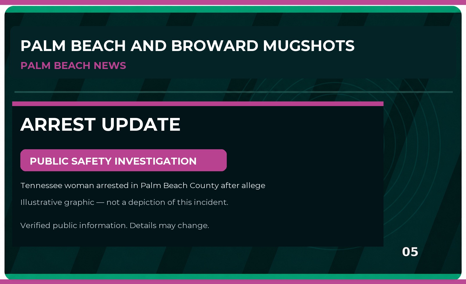 Palm Beach County Arrest & Investigation Update: Tennessee woman arrested in Palm Beach County after alleged threats to online life coach